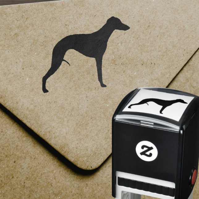 Tampon Auto-encreur Whippet Dog Breed (Créateur téléchargé)