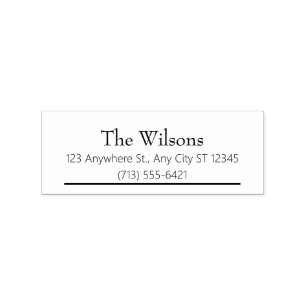 Tampon d'adresse de la maison familiale
