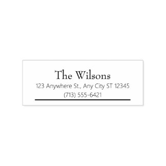Tampon d'adresse de la maison familiale
