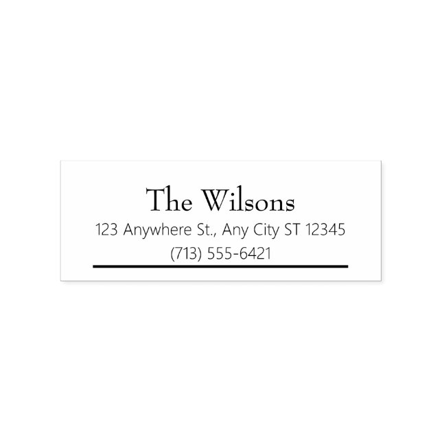 Tampon d'adresse de la maison familiale (Impression)