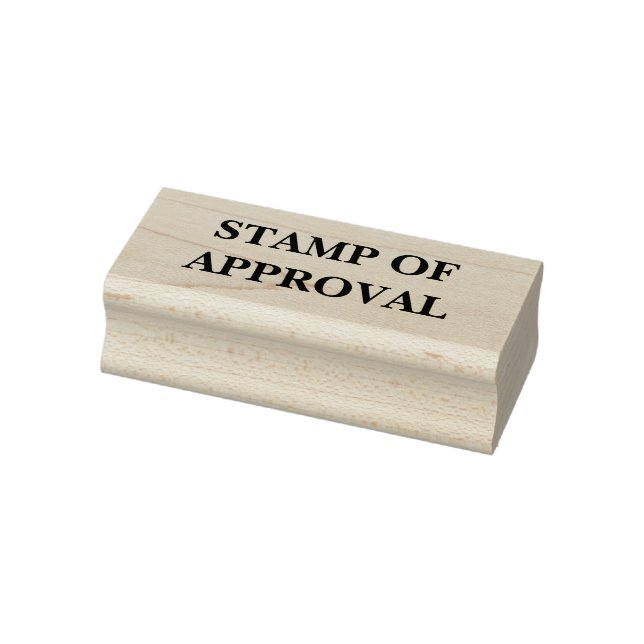 TAMPON D'APPROBATION Tampon d'art en bois (Tampon)