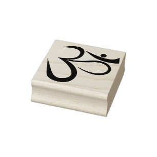 tampon d'art om spirituel hindou