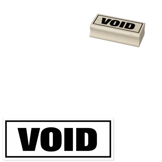 Tampon de bureau VOID avec design de bordure encad (Tamponné)