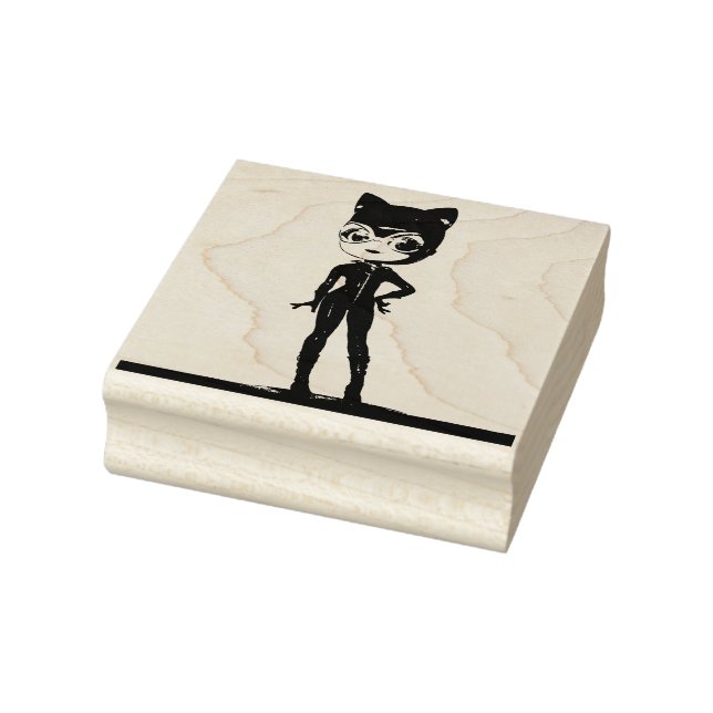 TAMPON DE CAOUTCHOUC CUTE DE DAME CAT (Tampon)