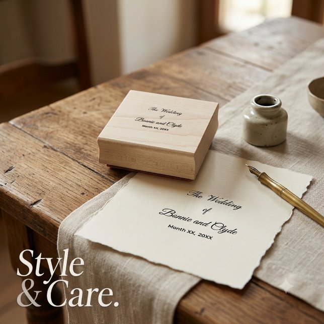 Tampon de caoutchouc décoratif pour cérémonie de m (Modern Wedding Ceremony Decorative Rubber Stamp)