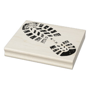 Tampon de conception d'empreinte de pied droit