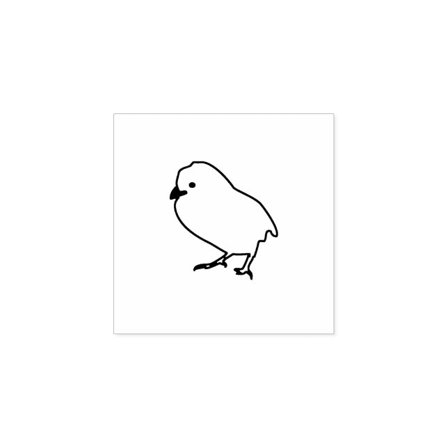 Tampon de contour d'œuf de petit poussin (Impression)