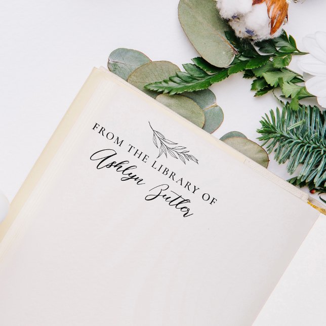 Tampon de livre de la bibliothèque d'eucalyptus (Créateur téléchargé)