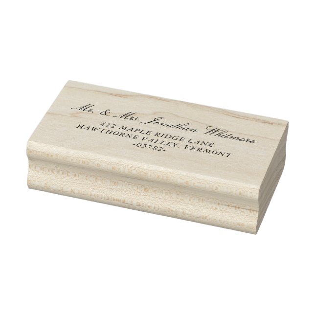 Tampon de mariage classique avec calligraphie pour (Tampon)