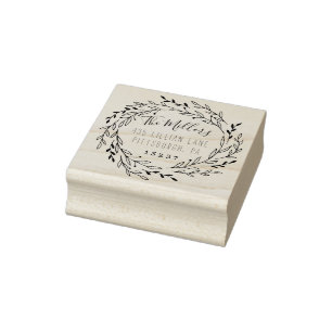 Tampon de retour d'adresse de Laurels