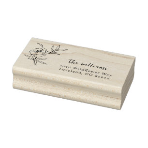 Tampon en bois d'art élégant