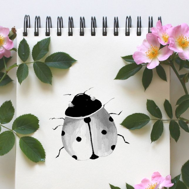 Tampon en bois de coccinelle mignonne (Créateur téléchargé)