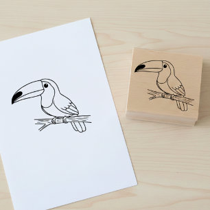 Tampon en bois de toucan en art