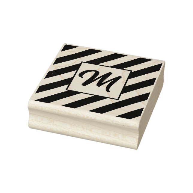 TAMPON EN BOIS INITIAL PERSONNALISÉ (Tampon)