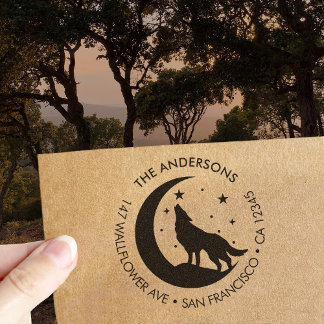 Tampon en bois personnalisé avec nom de famille Lo