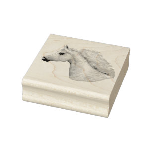 Tampon en caoutchouc Arabe gris de cheval