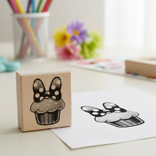 Tampon en caoutchouc Cupcake