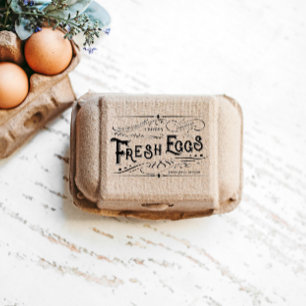 Tampon en caoutchouc de carton d'Oeuf Floral décor