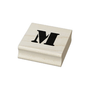 Tampon en caoutchouc de monogramme, timbre fait