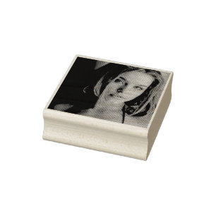 Tampon en caoutchouc de portrait de visage