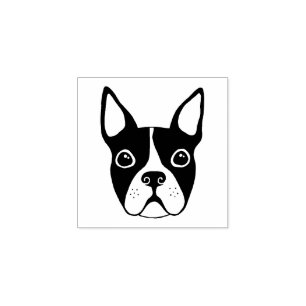 Tampon en caoutchouc de terrier de Boston