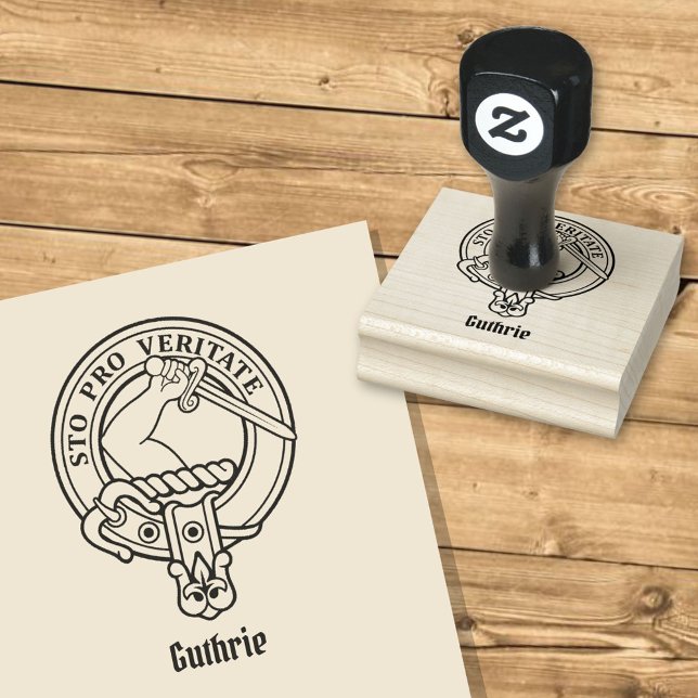 Tampon en caoutchouc du blason du clan Guthrie (Créateur téléchargé)