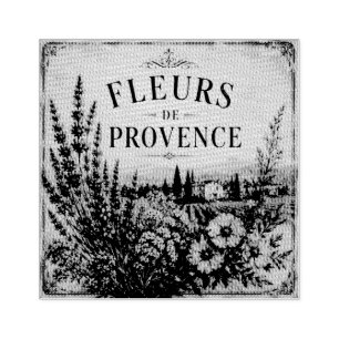 tampon en caoutchouc fleurs de provence