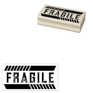 Tampon en caoutchouc Fragile Ne pas laisser tomber