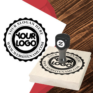 Tampon en caoutchouc grand format avec logo d'entr