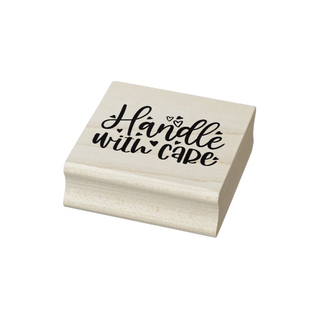 Tampon en caoutchouc Handle with Care (Tampon)
