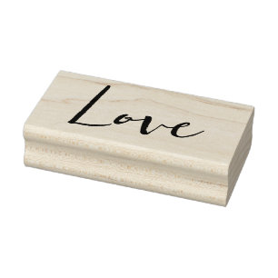 Tampon en caoutchouc LOVE 1"x2.5" / Heathrow