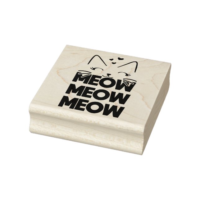 Tampon en caoutchouc Meow (Tampon)