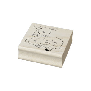 Tampon en caoutchouc mignon de chèvre et d'oie