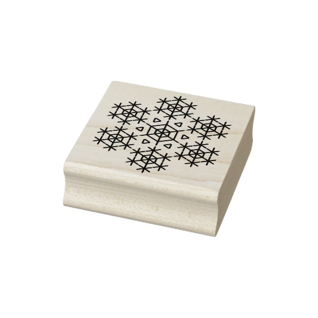 tampon en caoutchouc motif flocon de neige fantais (Tampon)
