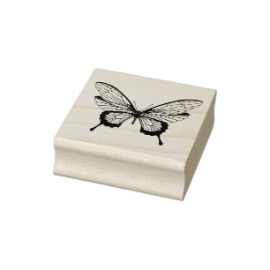 Tampon en caoutchouc Papillon