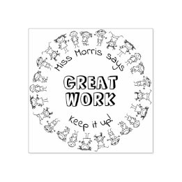 Tampon en caoutchouc personnalisé avec le nom de l