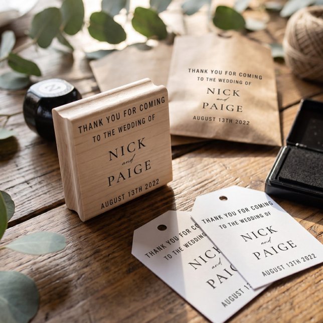 Tampon en caoutchouc pour cadeau de mariage simple (Créateur téléchargé)
