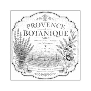 tampon en caoutchouc provence botanique