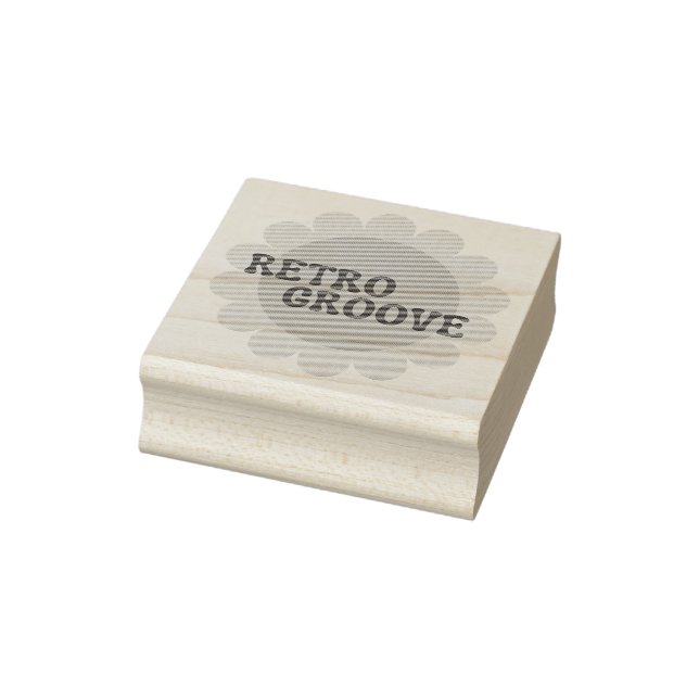 Tampon en caoutchouc Retro Groove (Tampon)