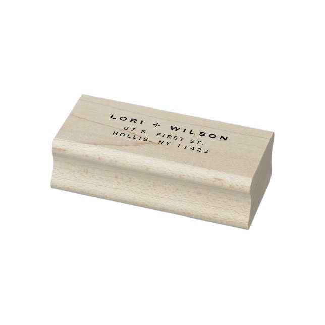 Tampon en caoutchouc sans serif pour adresse de re (Tampon)