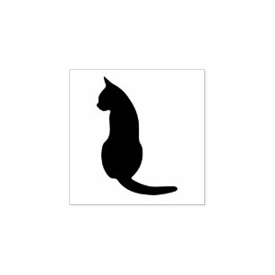 Tampons Encreurs Silhouette Chat Zazzle Fr