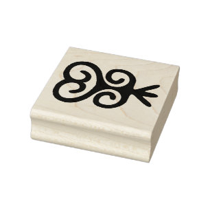 Tampon en caoutchouc symbole Adinkra Senufo