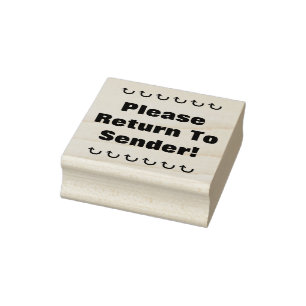 Tampon en caoutchouc "Veuillez retourner à l'expéd