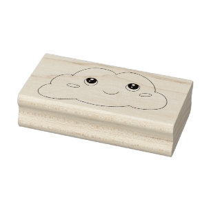 Tampon en forme de nuage souriant Kawaii mignon