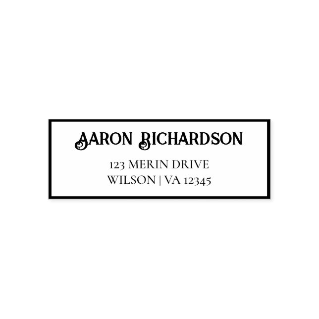 Tampon encreur d'adresse de retour (Design)