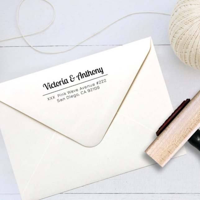 Tampon encreur d'adresse de retour Future Mr et Mr (Créateur téléchargé)