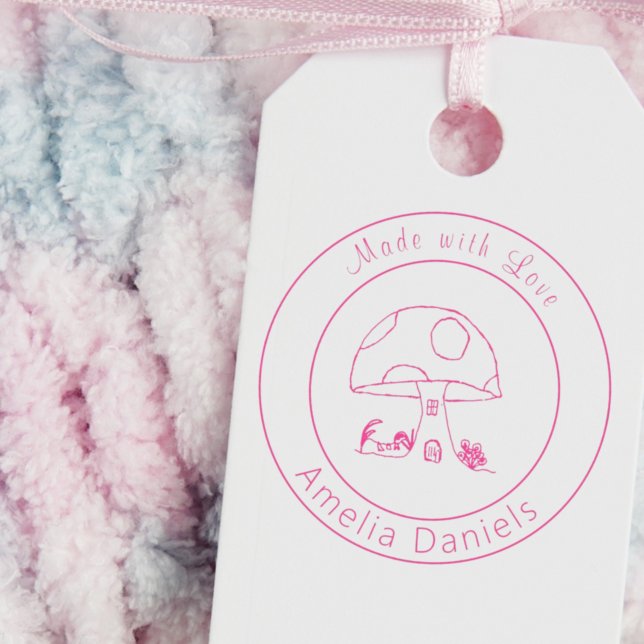 Tampon encreur en caoutchouc champignon fait avec  (Créateur téléchargé)