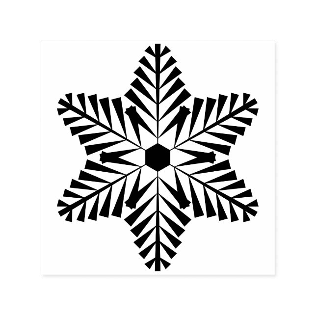 Tampon encreur flocon de neige (Design)