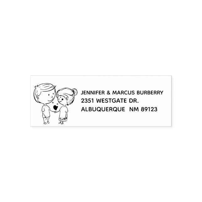 Tampon encreur personnalisé Adresse de Retour de C (Design)