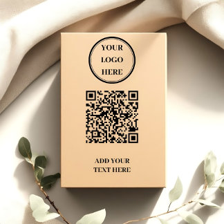 Tampon encreur personnalisé avec QR Code et logo